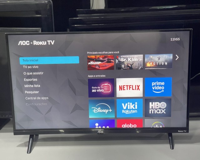 Tv Aoc Roku Smart (Borda Infinita)