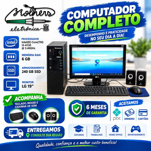 Computador de mesa completo