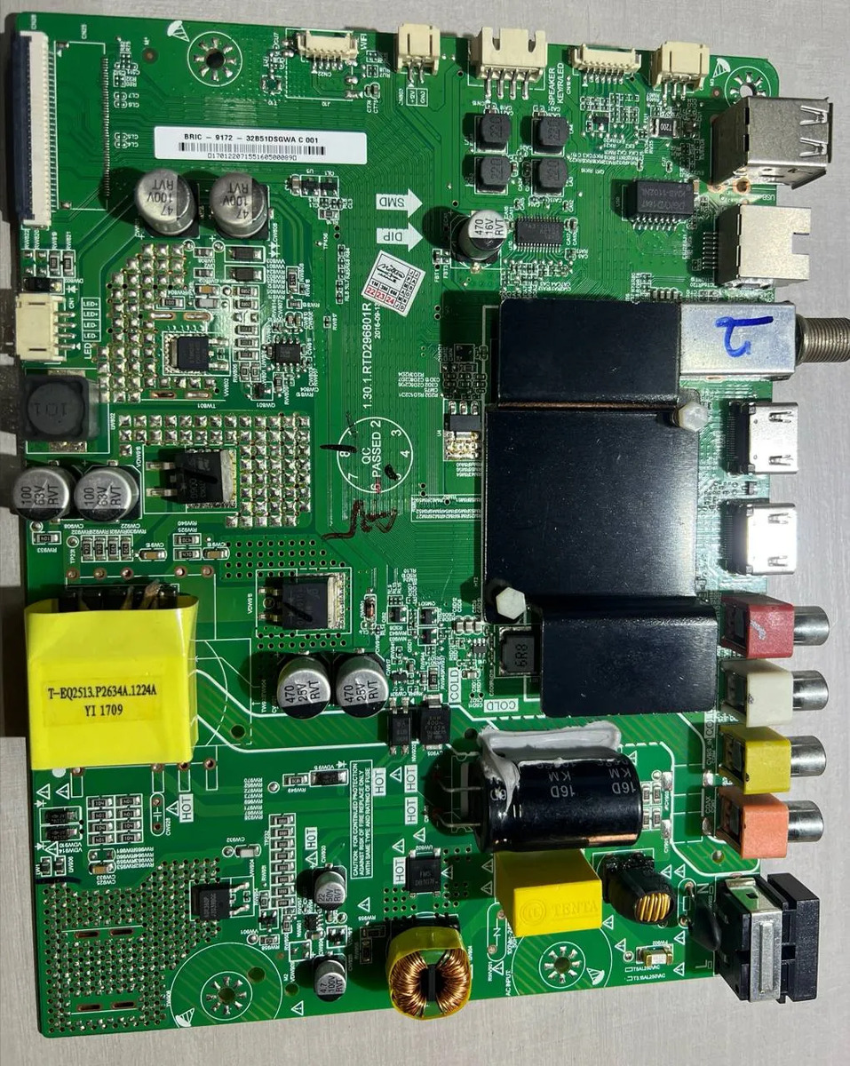 Placa Principal Philco Ph32b51dsgwa Vc 1.30.1.rtd296801r