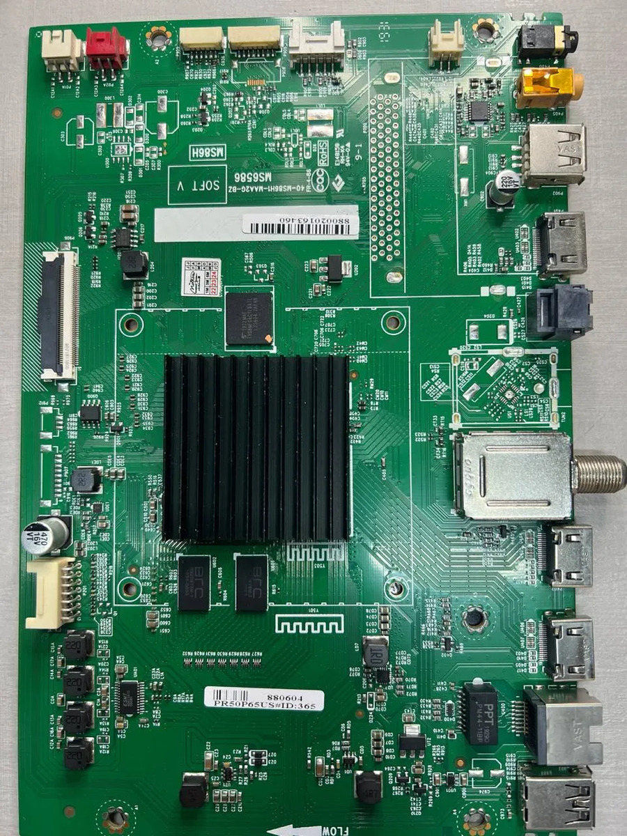 Placa Principal Tv Tcl 50p65us Id:365 40-ms86h1-maa2g Ms6586