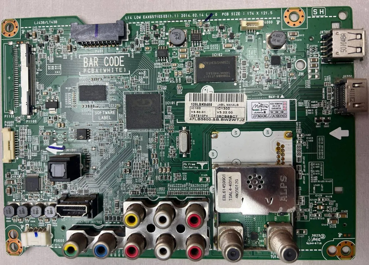 Placa Principal Tv 47lb5600 Eax65710303 (1.1)