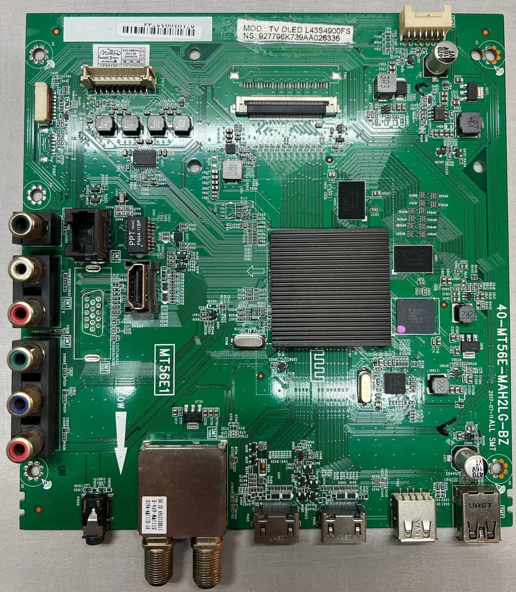 Placa Principal Tv Toshiba L43s4900fs 40-mt56e-mah2LG-bz