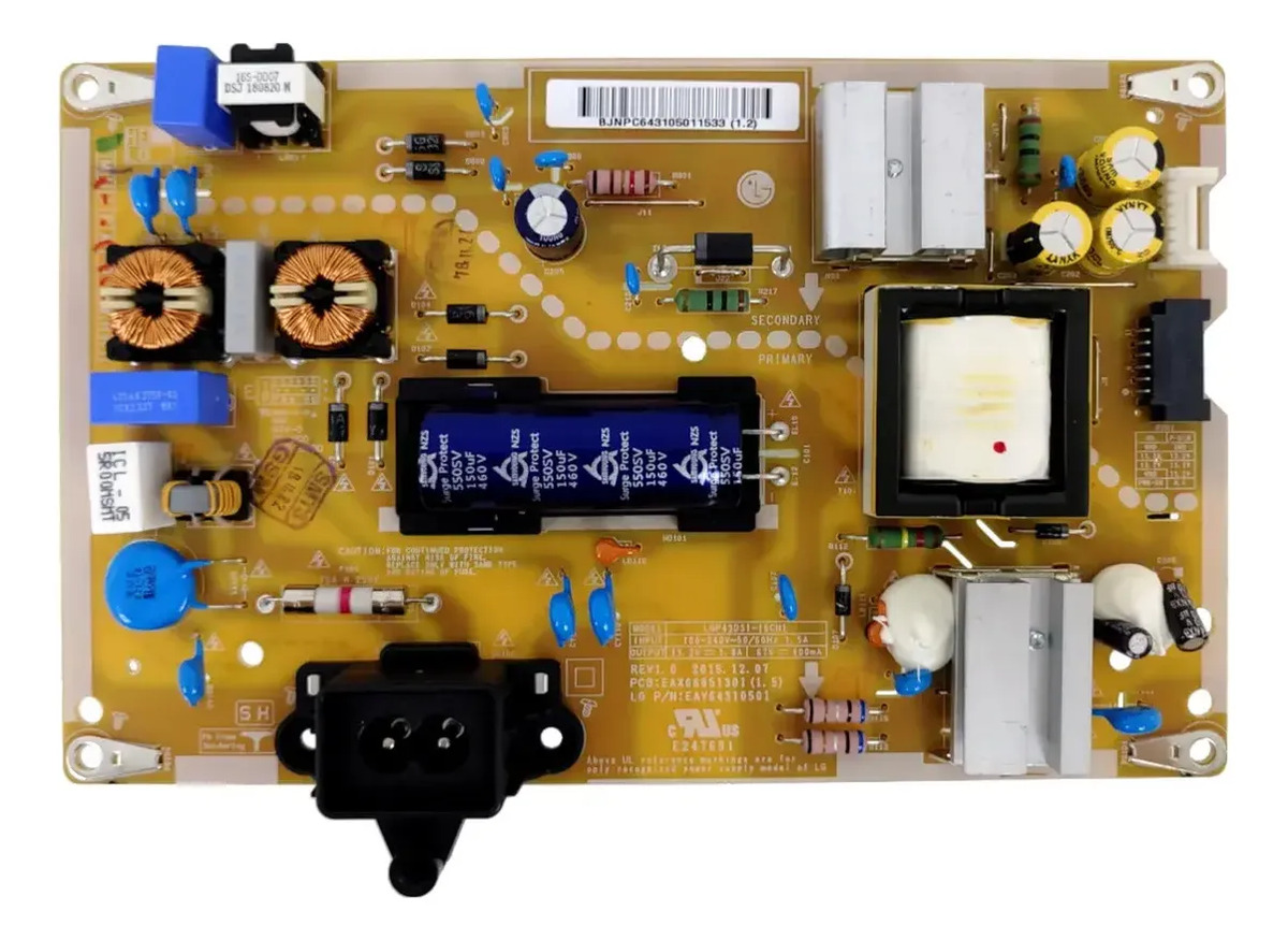 Placa Fonte Tv 43lh5700 Eax67026401(1.0)