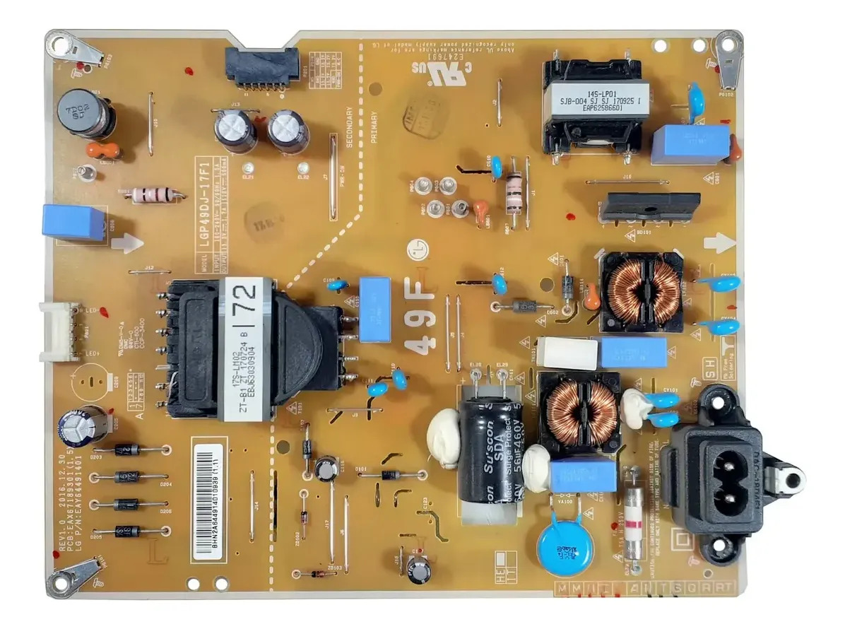 Placa Fonte - 49lj5550 - Eax67189301