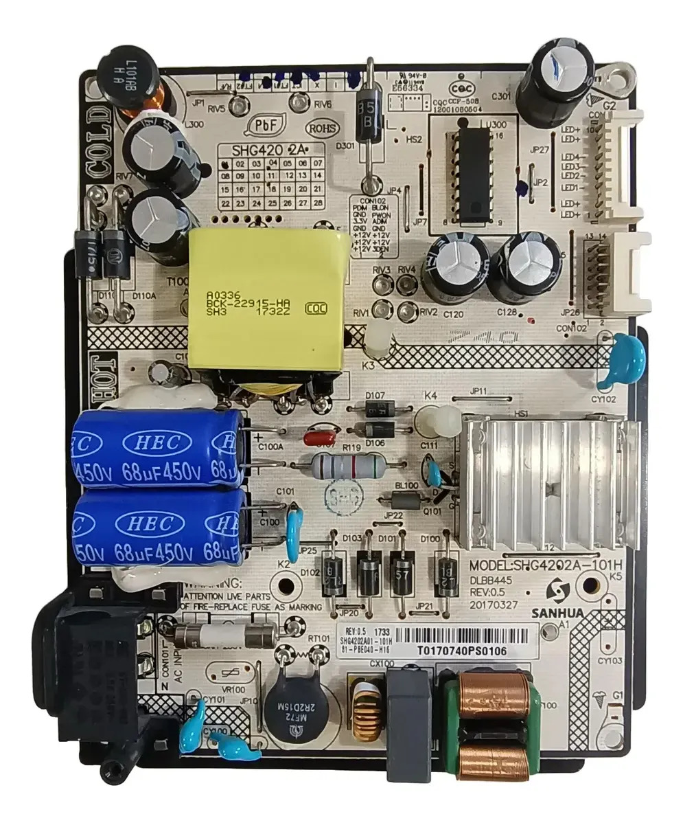 Placa Fonte Tcl L39s4900-l43s4900fs / Shg4202a-101h