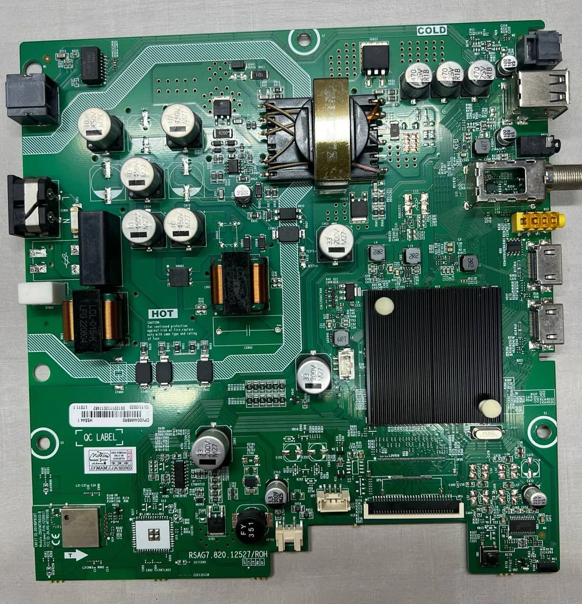 Placa Principal Toshiba 32v35ls Rsag7.820.12527/roh