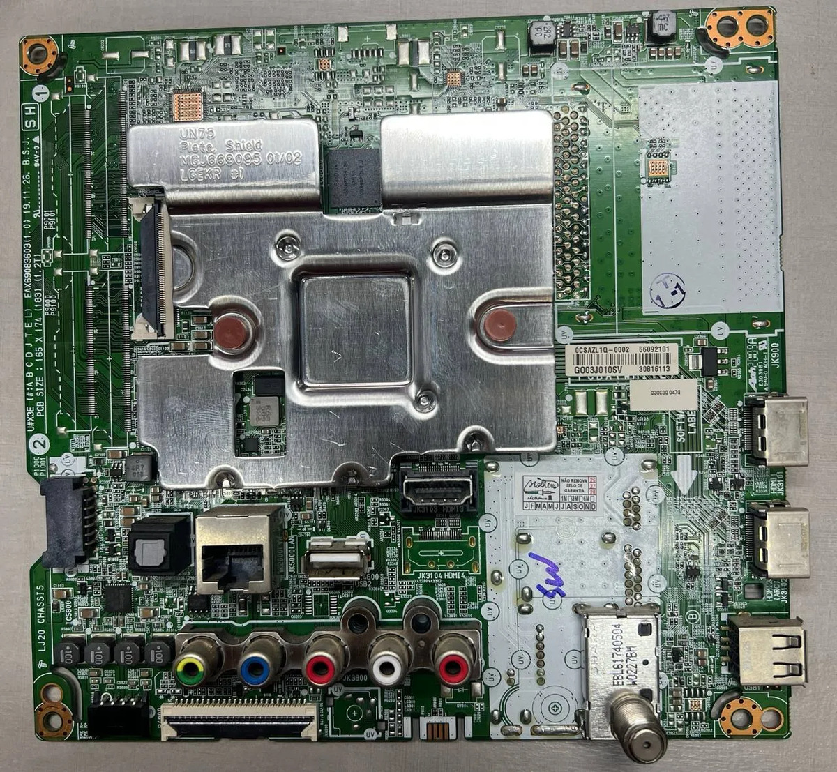 Placa Principal Sinal Tv 60un7310 Eax69083603